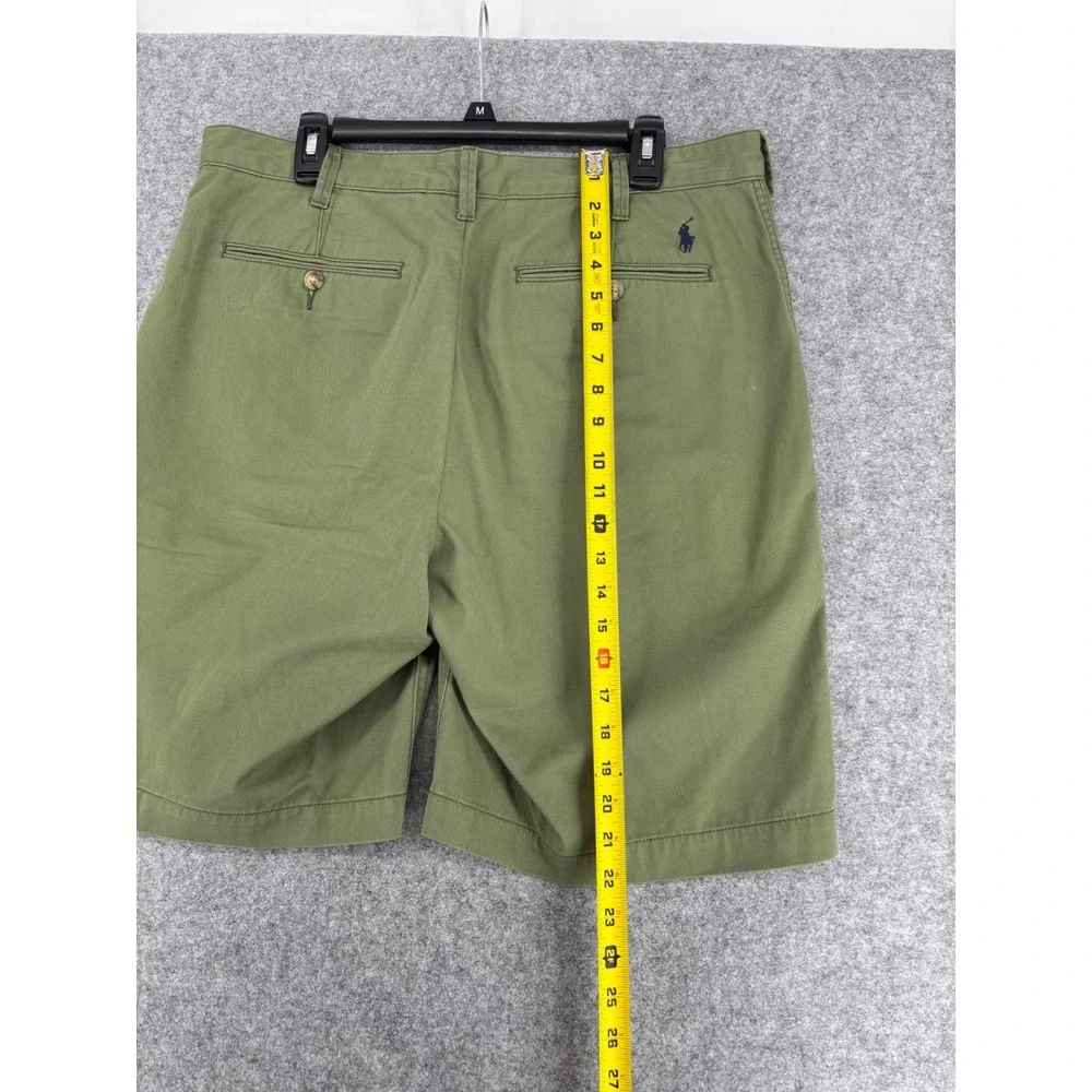 Polo Ralph Lauren Mens 34 Relaxed Fit Chino Shorts Olive Green Cotton Twill 9